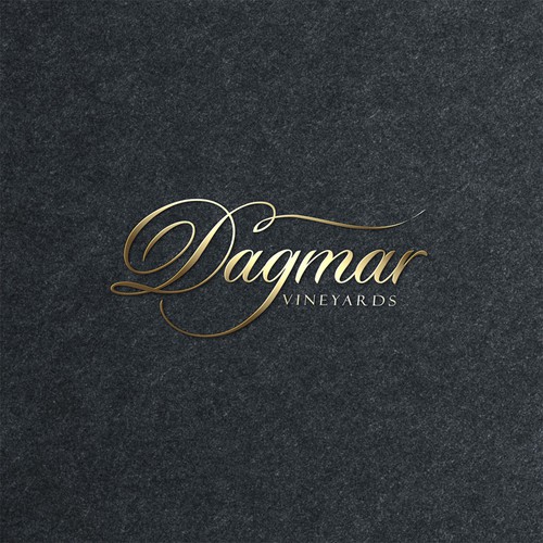Vineyard logo with the title 'Dagmar Vineyards'