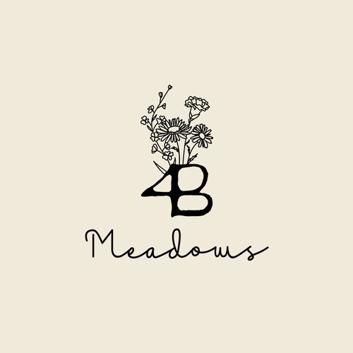 Herbal logo with the title 'Logo for 4B Meadows'