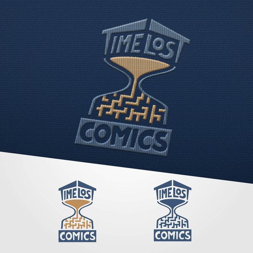 Comic logo with the title 'TimeLost Comics - Logo design'