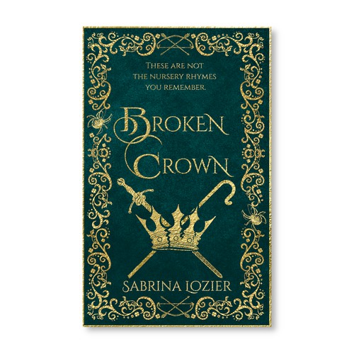 Fairy tale book cover with the title 'Nursery Rhyme Retellings (Ebook Cover)'