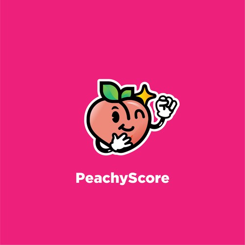 Peach logo with the title 'Logo for Apps'