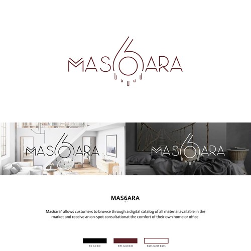 Home design logo with the title 'MAS6ARA'