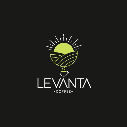 Coffee design with the title 'In the morning'