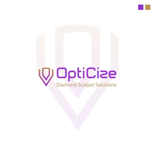 Surgery logo with the title 'Logo design for Opticize'