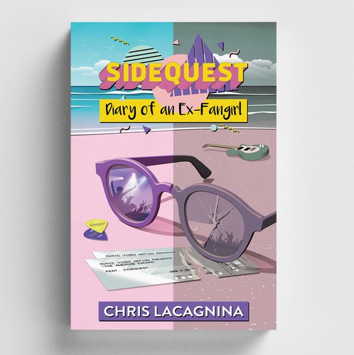 Beach book cover with the title 'Sidequest'