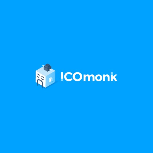 Isometric logo with the title 'ICOmonk'