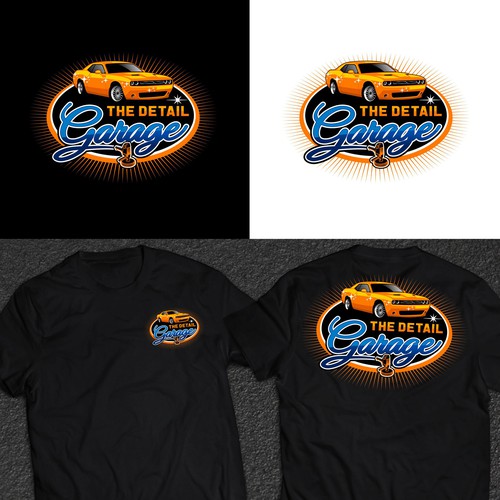 Garage design with the title 'the detail garage'