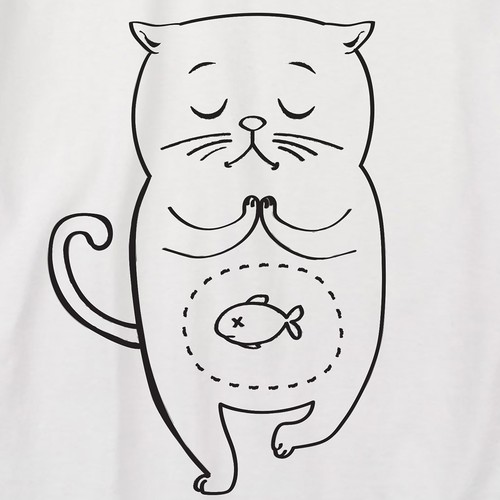 Outline design with the title 'Yoga studio t-shirt '