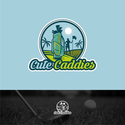 Summer logo with the title 'Cute Caddies'