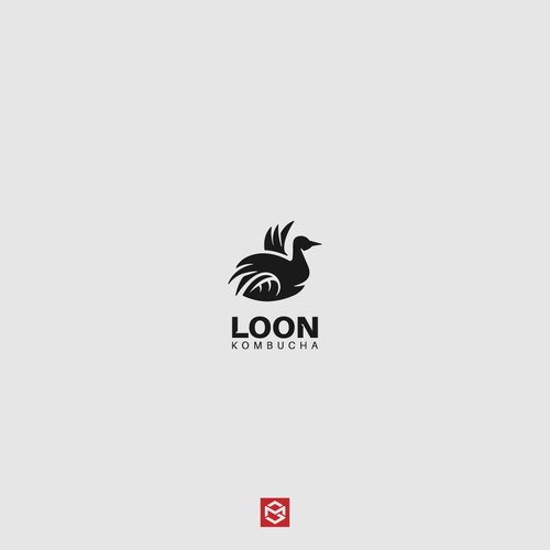 Tea logo with the title 'Loon logo for organic tea brand'