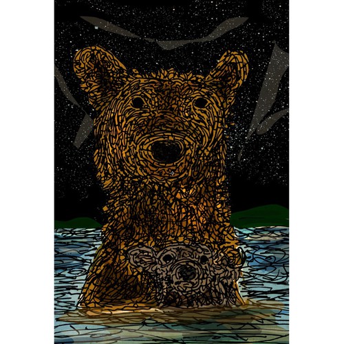 Animal artwork with the title 'Bear'