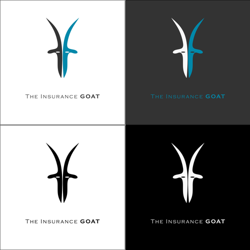 Symmetrical logo with the title 'goat logo 1'