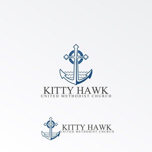 Hawk logo with the title 'Kitty Hawk United Methodist Church'
