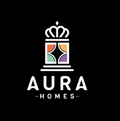 Window logo with the title 'Aura Real estate logo'