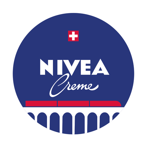 Elegant illustration with the title 'NIVEA Creme Swiss Anniversary Edition '
