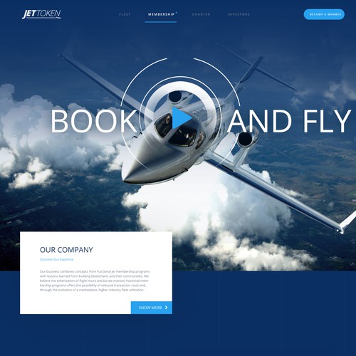 Jet design with the title 'Private Jet Mockup Design'