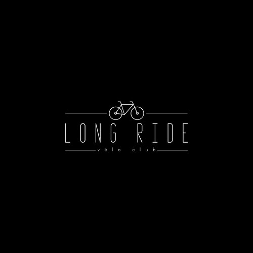 Neutral design with the title 'Logo concept for Long Ride'
