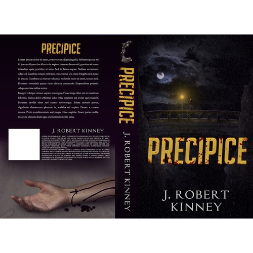 Christian book cover with the title 'Book cover for Precipice'