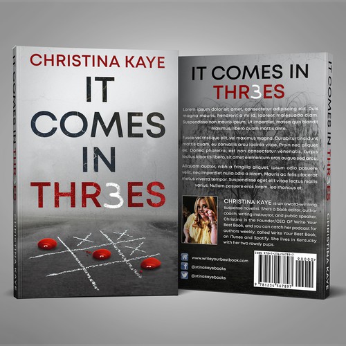 Crime book cover with the title 'Suspenseful Cover for Murder Story Set in Rural Kentucky'