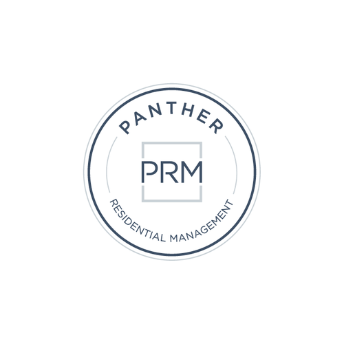 Panther logo with the title 'Clean logo design solution for Panther Residential Management.'
