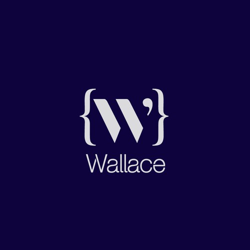 Writing logo with the title 'Creative Logo concept for WALLACE - premium software for writers and bloggers'