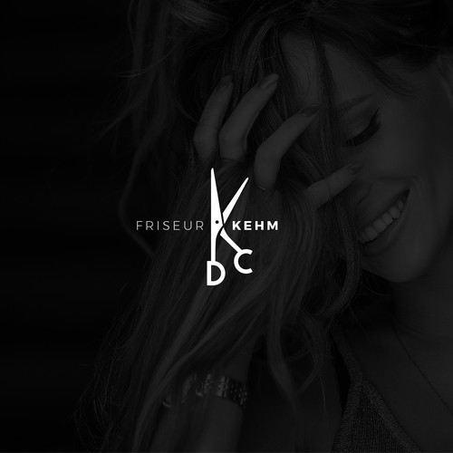 Hair salon design with the title 'Hairdresser logo'