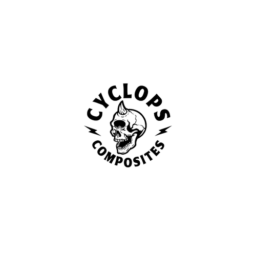 Horror logo with the title 'Cyclops logo'