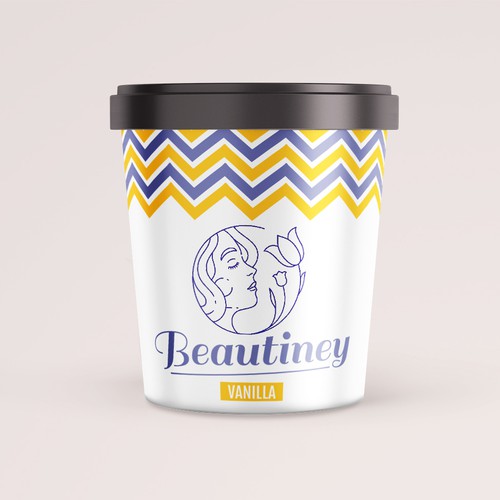 Ice cream packaging with the title 'Ice Cream Packaging'