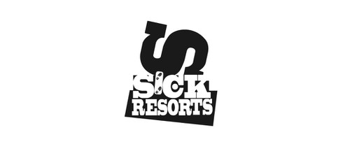 Extreme design with the title 'Logo proposal for "Sick Resorts"'