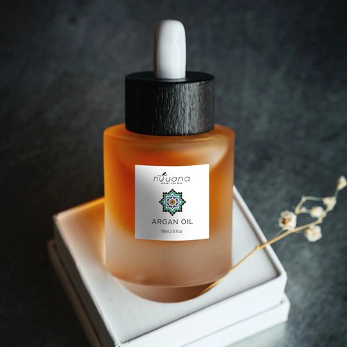 Elegant label with the title 'Argan Oil label'
