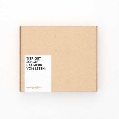 Sleep design with the title 'Box Packaging Design Concept'