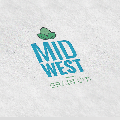 Grain design with the title 'Logo Cnocept for Grain Company'