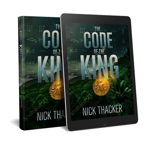Bestseller book cover with the title 'Book cover design for "The Code of the King"'