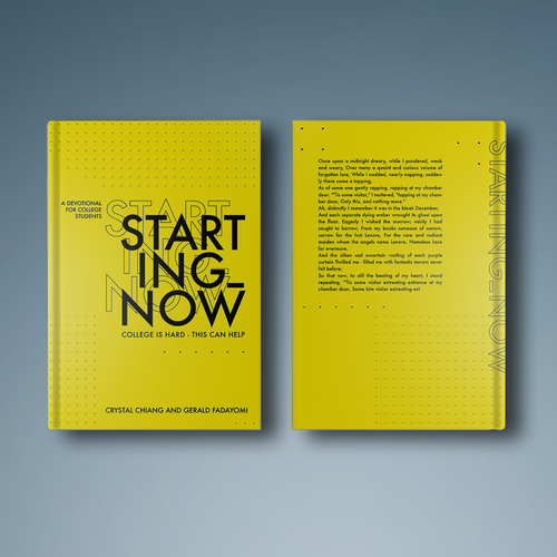 College book cover with the title 'Starting_NOW'