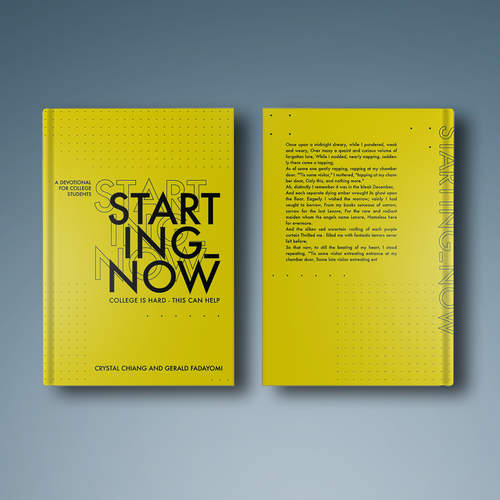 Futuristic book cover with the title 'Starting_NOW'