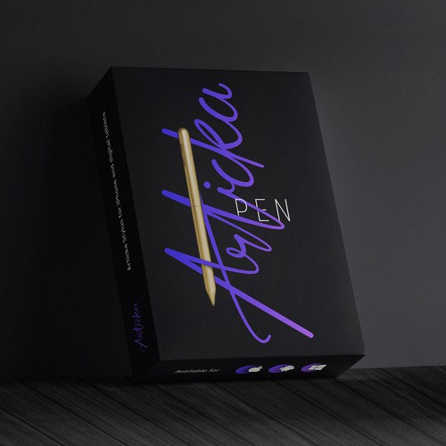 Stylish packaging with the title 'Package design for stylus '