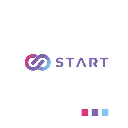 Infinity logo with the title 'Logo Design for START'