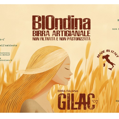 Beer label with the title 'beer label design'