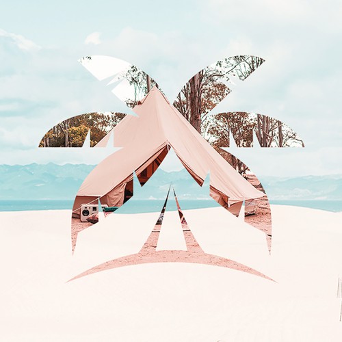 Tent logo with the title 'Barriya Camp'