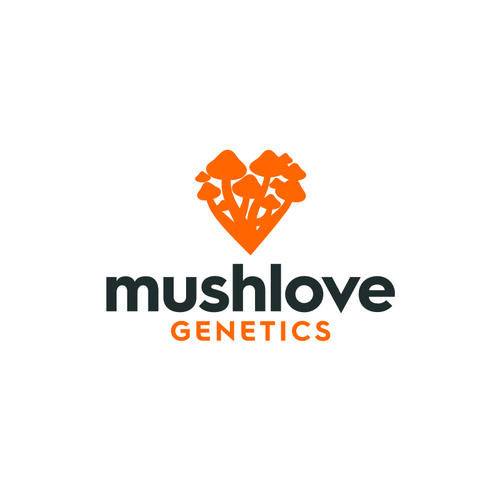 Mushroom logo with the title 'Logo for Mushlove'