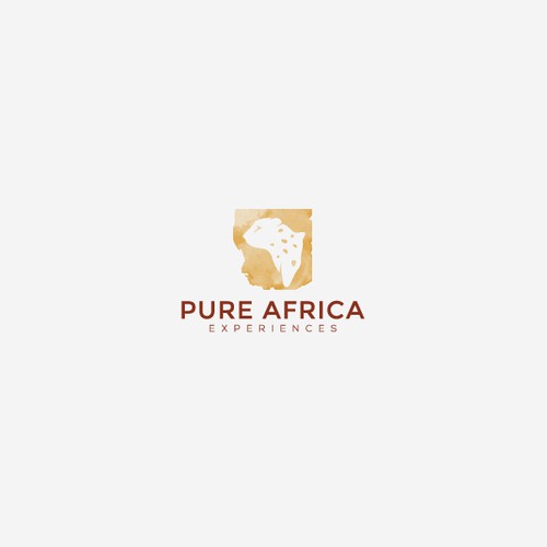 Safari design with the title 'Cheetah logo Africa'