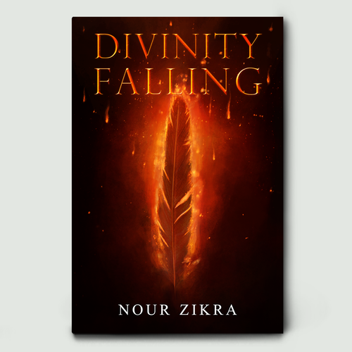Fantasy design with the title ''Divinity Falling' Book Cover Design'