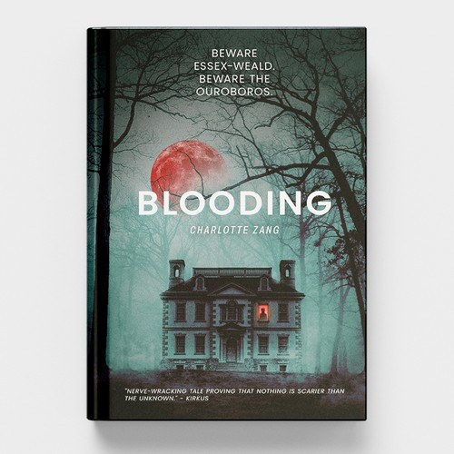 Monster book cover with the title 'Blooding'