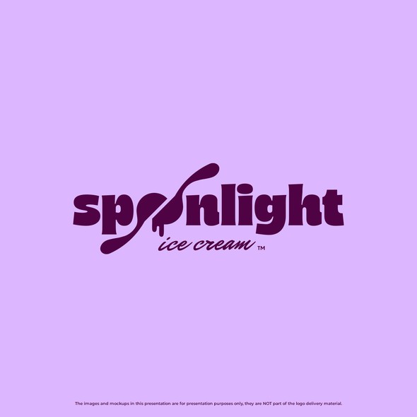 Premium design with the title 'Bold and cheeky ice cream brand'