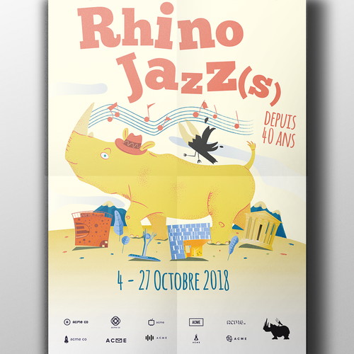 Jazz design with the title 'Jazz Festival Poster'