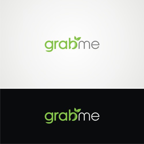 Spoon logo with the title 'natural & modern logo for "grab me"'