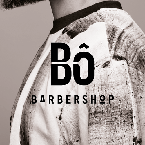 Barbershop logo with the title 'Modern Barbershop Logo'