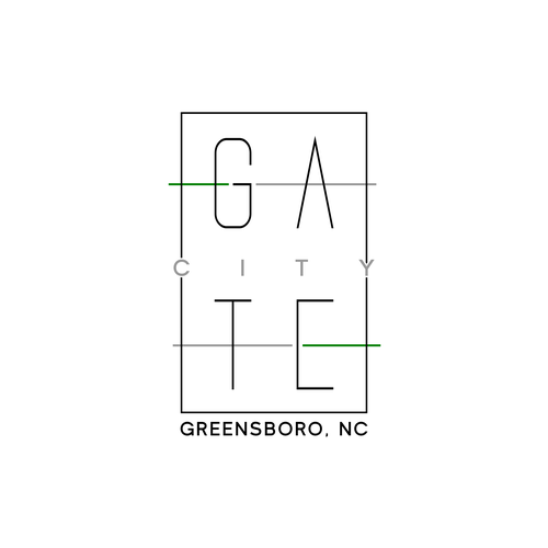 Elegant t-shirt with the title 'Greensboro T-Shirt Concept'