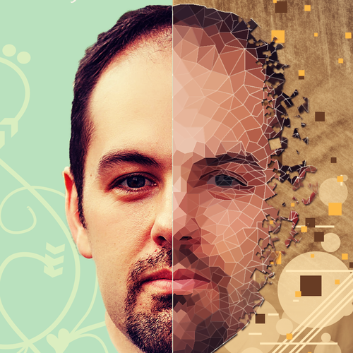 Low poly design with the title 'Create an album cover for my upcoming EP "To Be Determined"'
