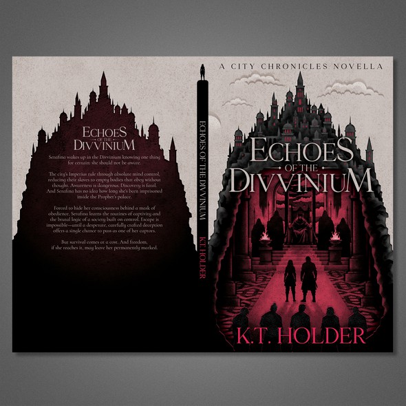 Digital art book cover with the title 'Book Cover Illustration and Design'